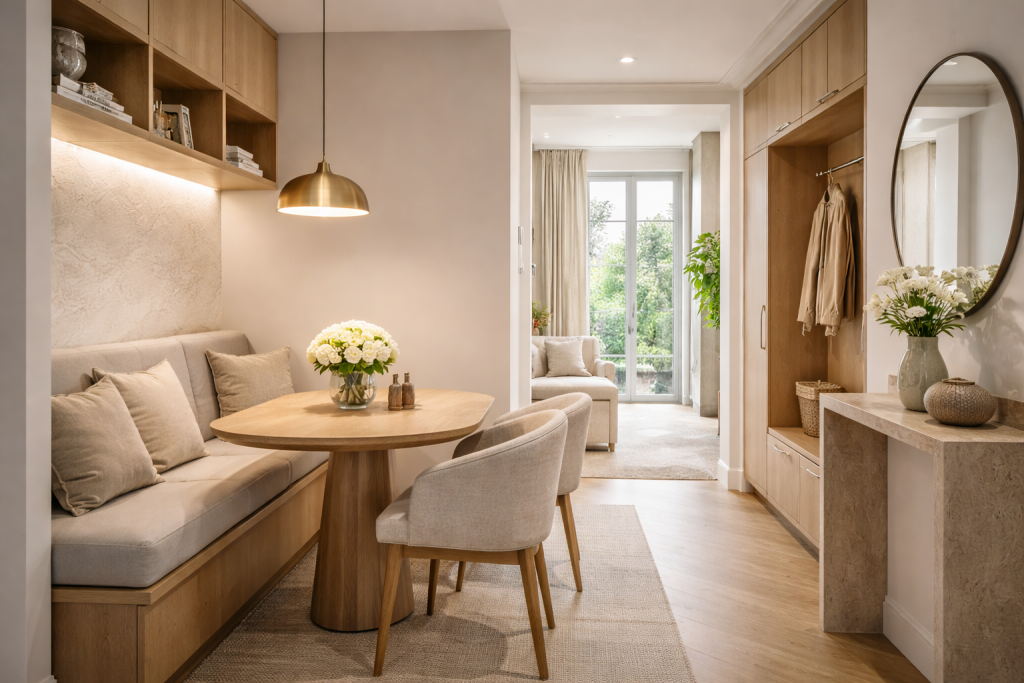 appartement moderne et lumineux avec salle à manger