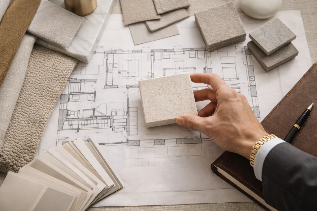 design d'intérieur élégant en préparation