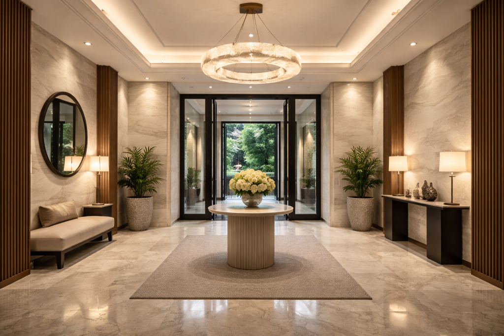 entrée de hall moderne et élégante